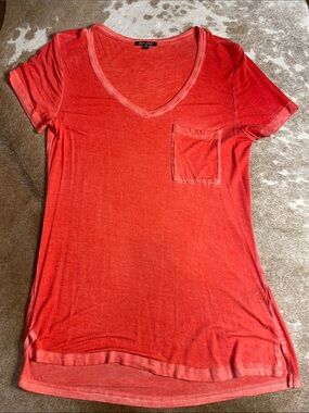 Dear John Coral Tee with Chest Pocket